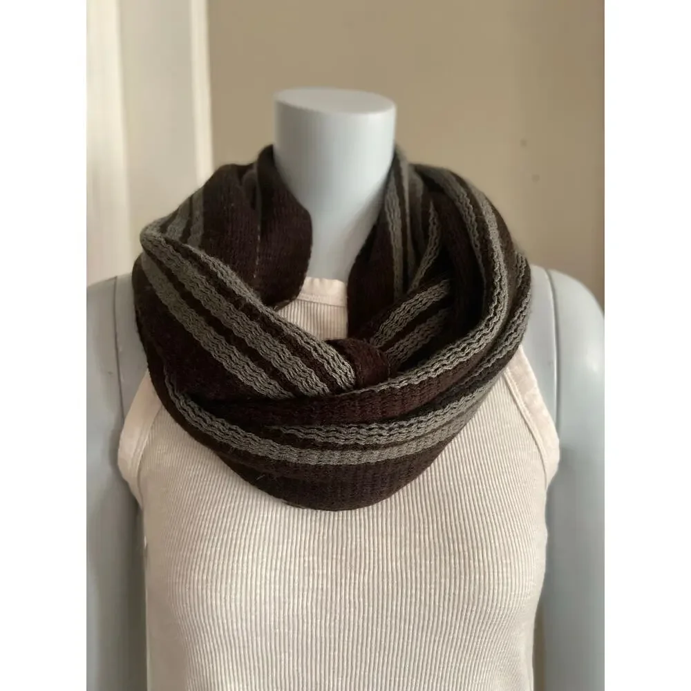 CARNIVAL Brown/Blue Infinity Scarf sz OS